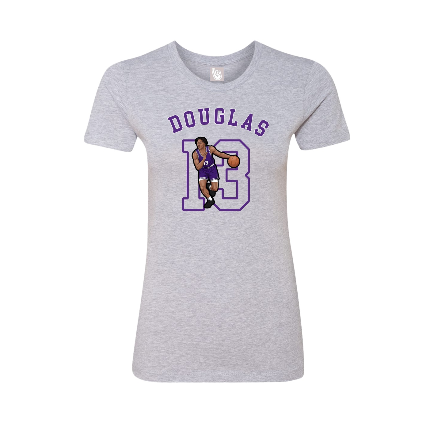 Fitted Women's Tee — Shirsey Arch in Grey