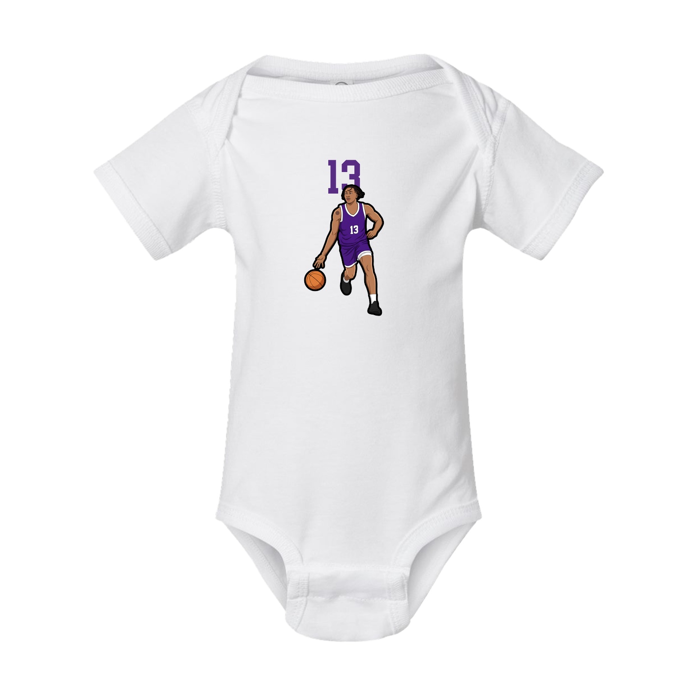 Baby Onesie — Number Top in White