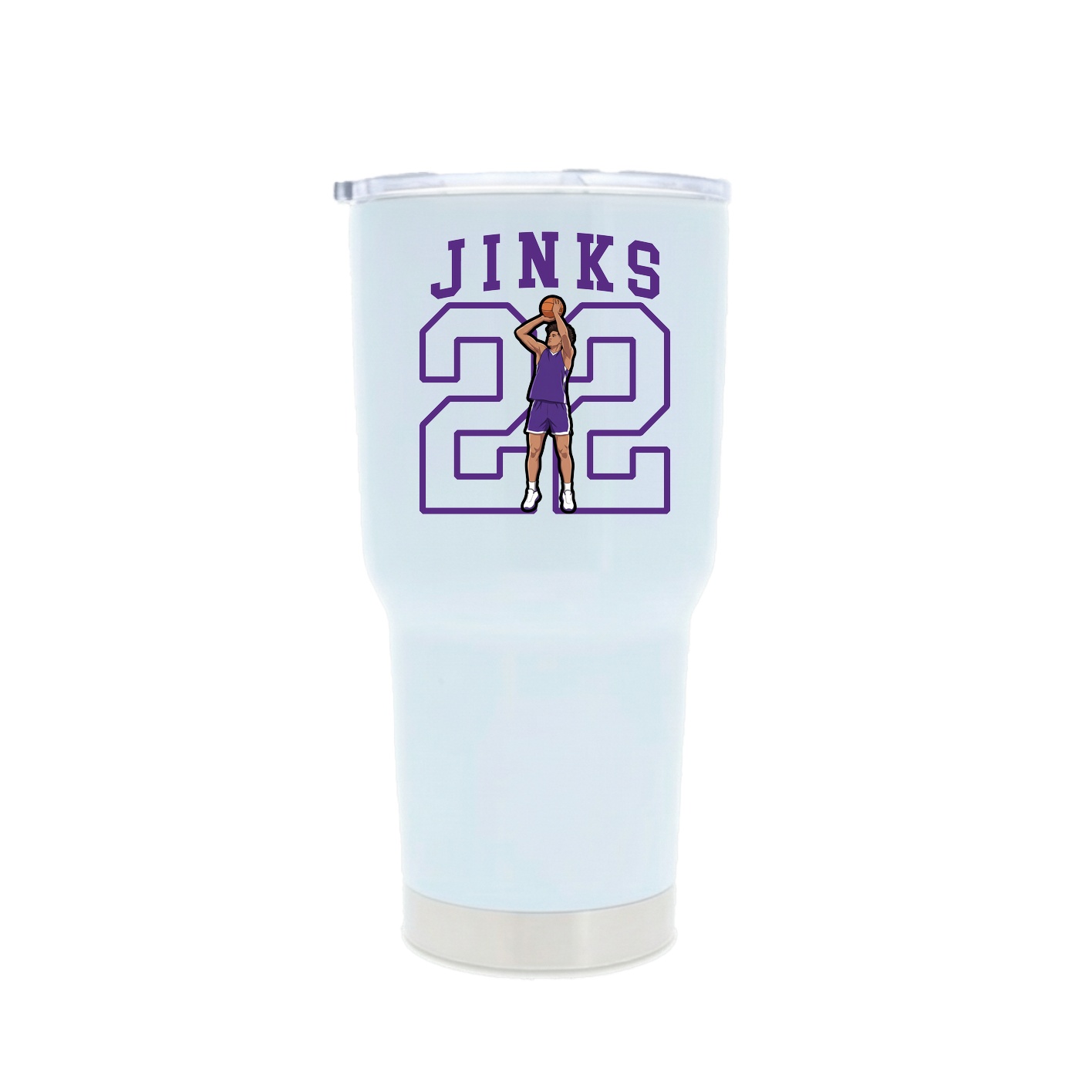30oz Stainless Steel Tumbler — Shirsey in White