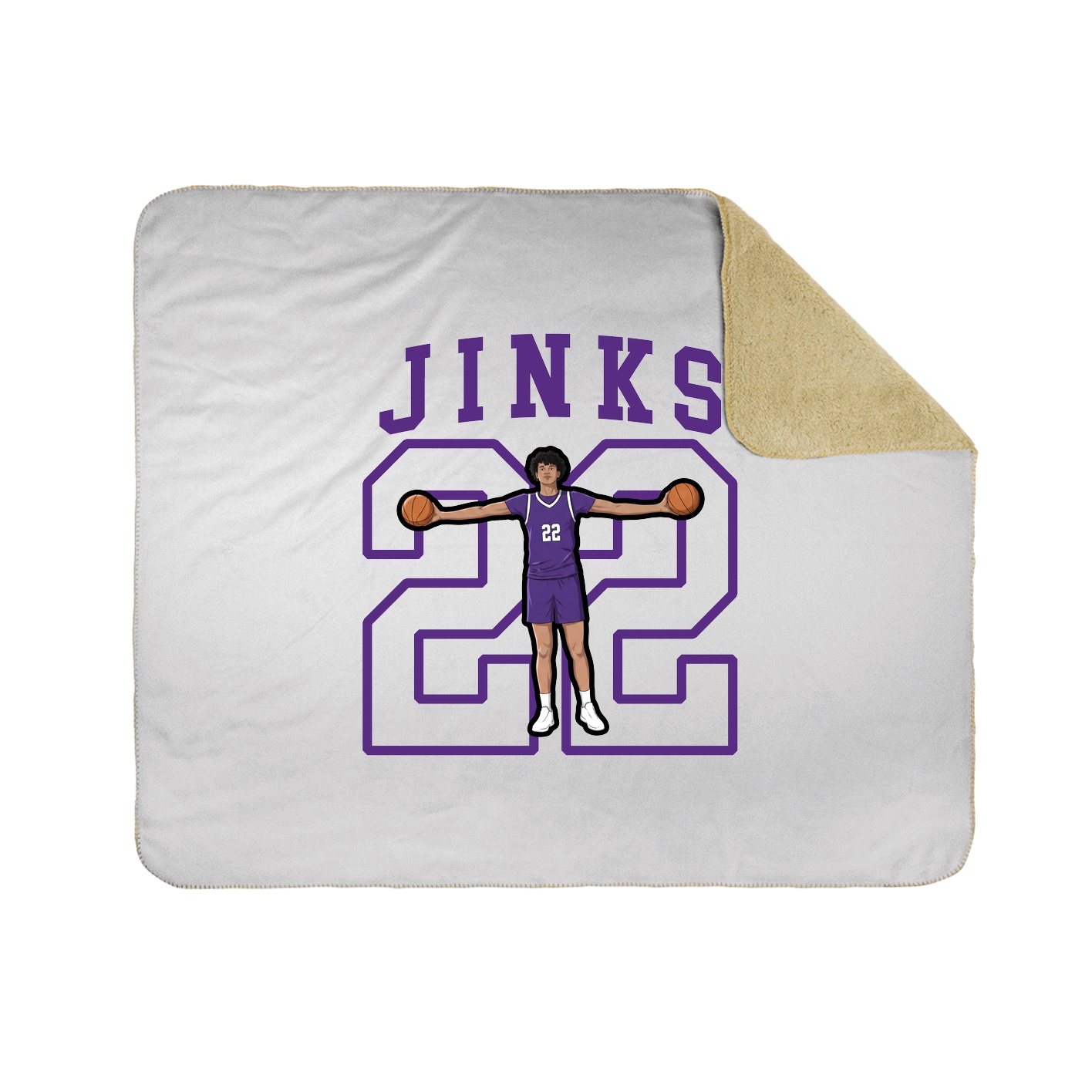 Throw Blanket — Shirsey in White