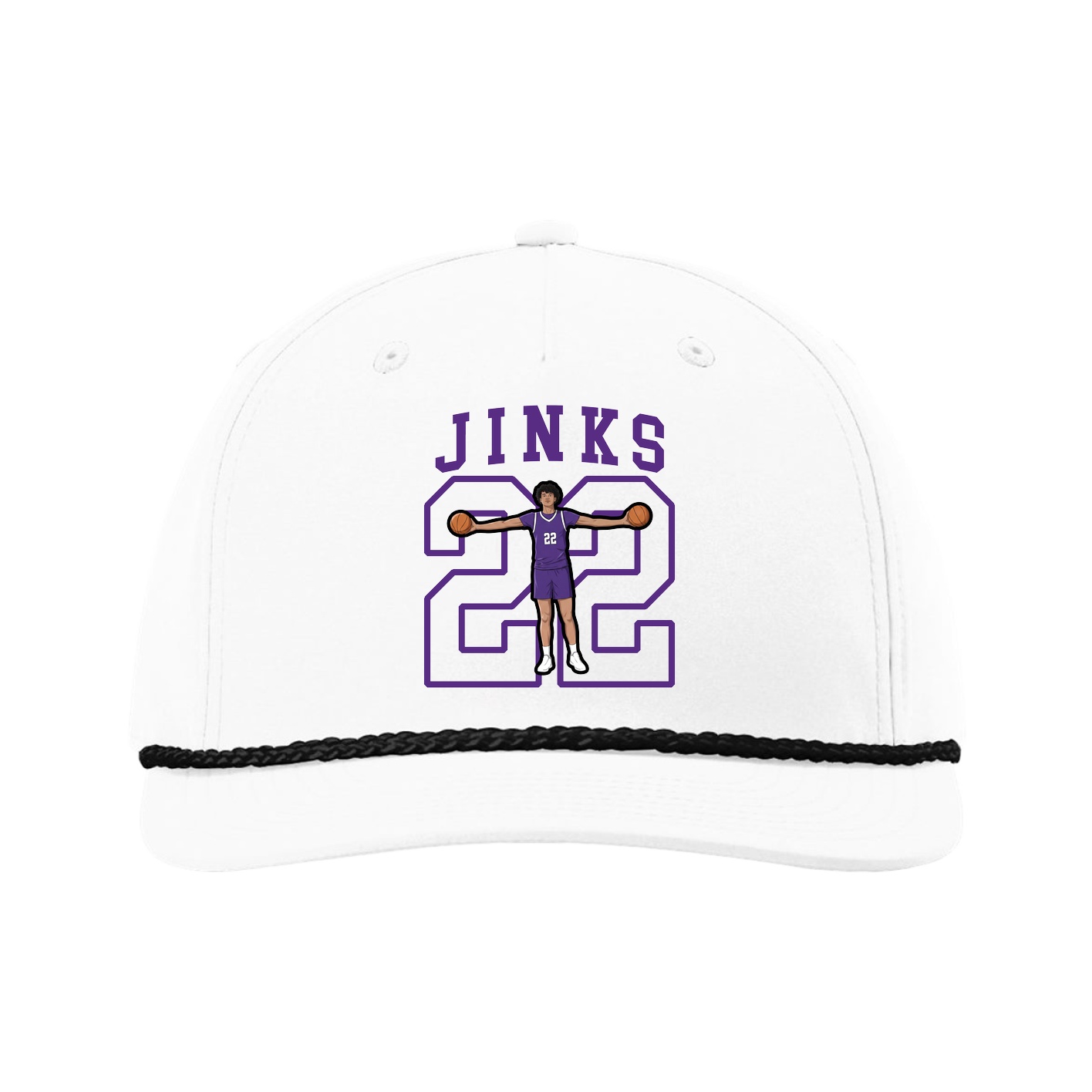 Five-Panel Classic Rope Cap — Shirsey in White