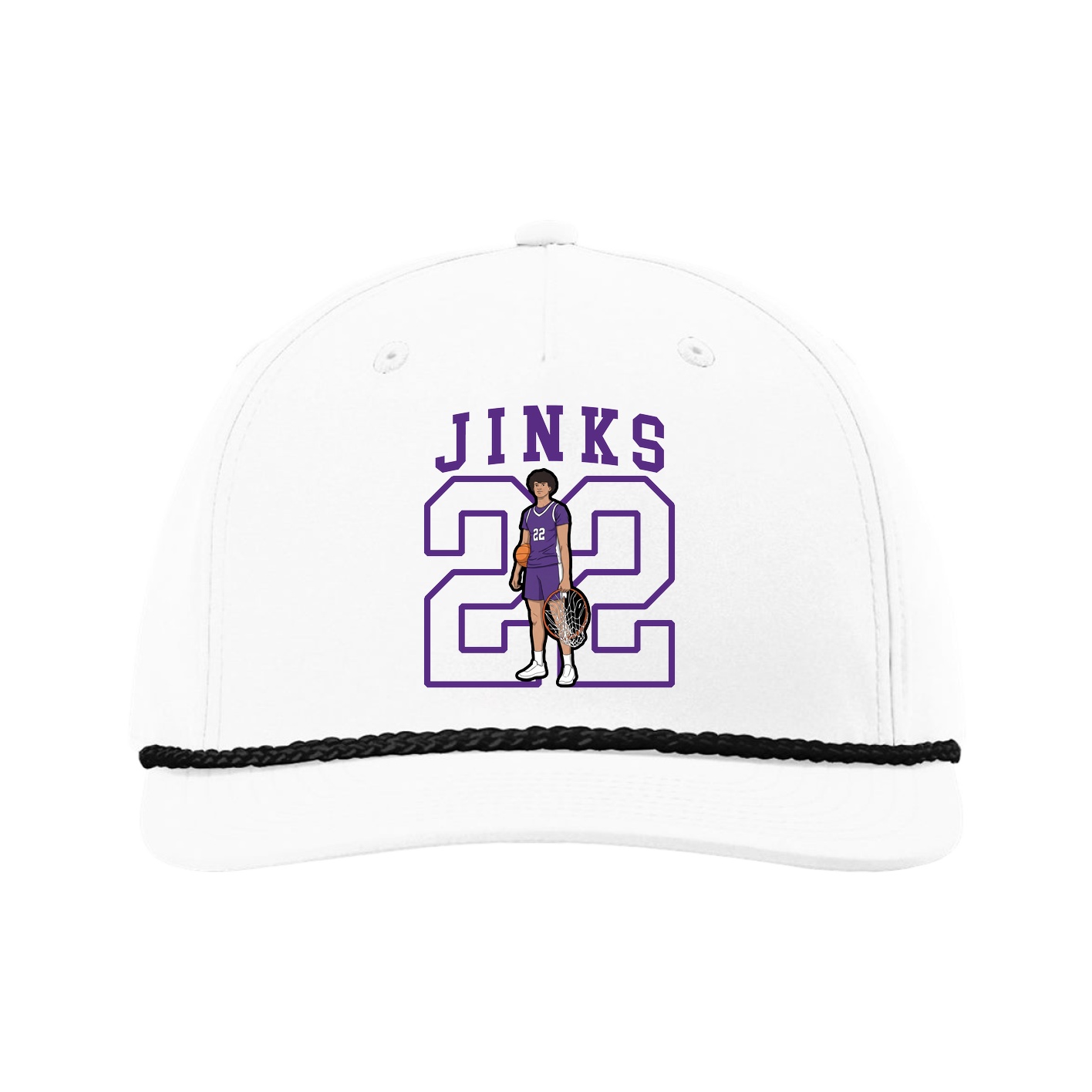 Five-Panel Classic Rope Cap — Shirsey in White