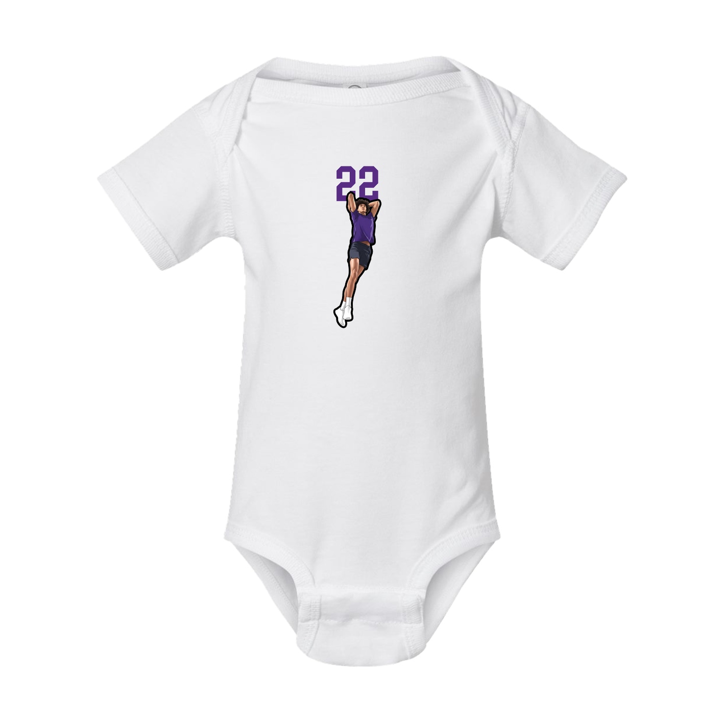 Baby Onesie — Number Top in White