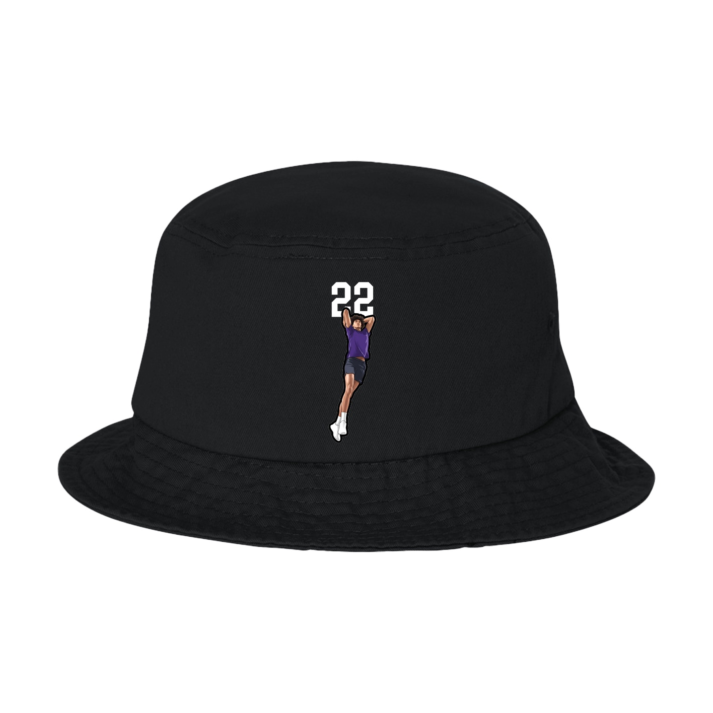 Bucket Cap — Number Top in Black