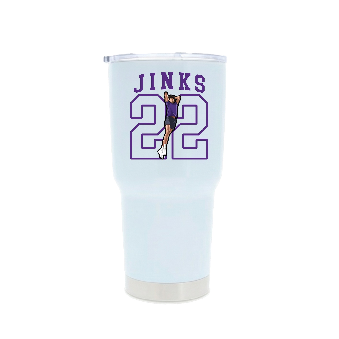 30oz Stainless Steel Tumbler — Shirsey in White
