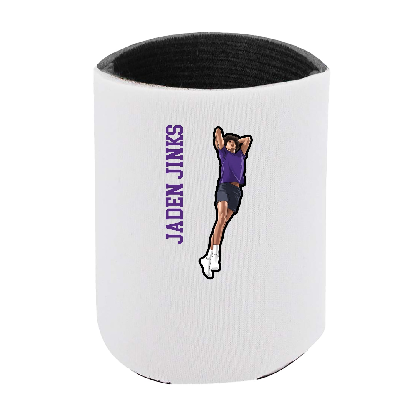 Can Holder — Name Vertical in White