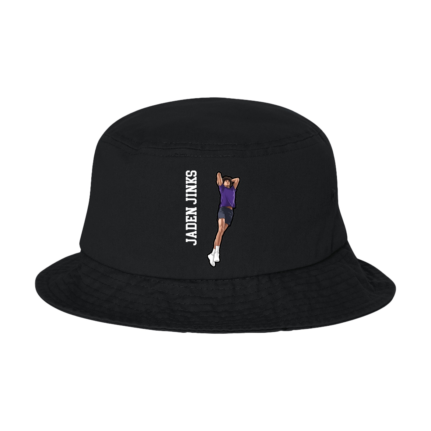 Bucket Cap — Name Vertical in Black