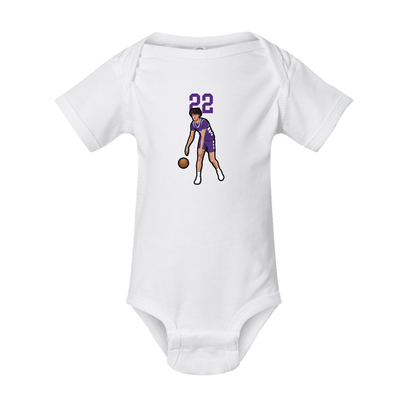 Baby Onesie — Number Top in White