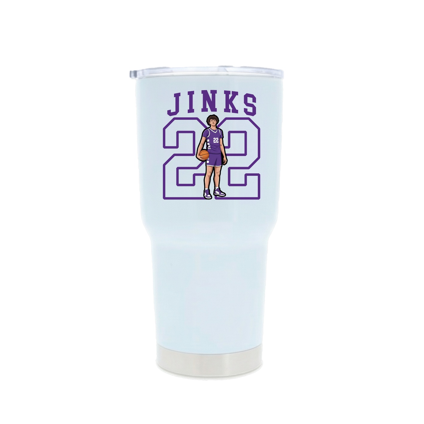 30oz Stainless Steel Tumbler — Shirsey in White