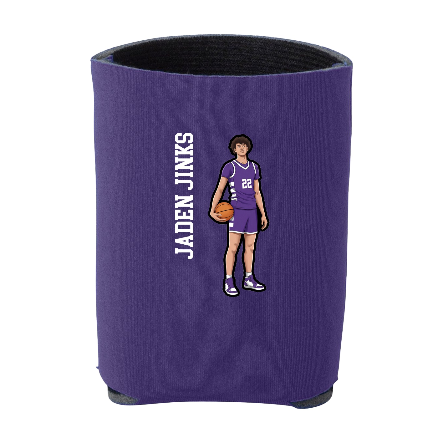 Can Holder — Name Vertical in Purple