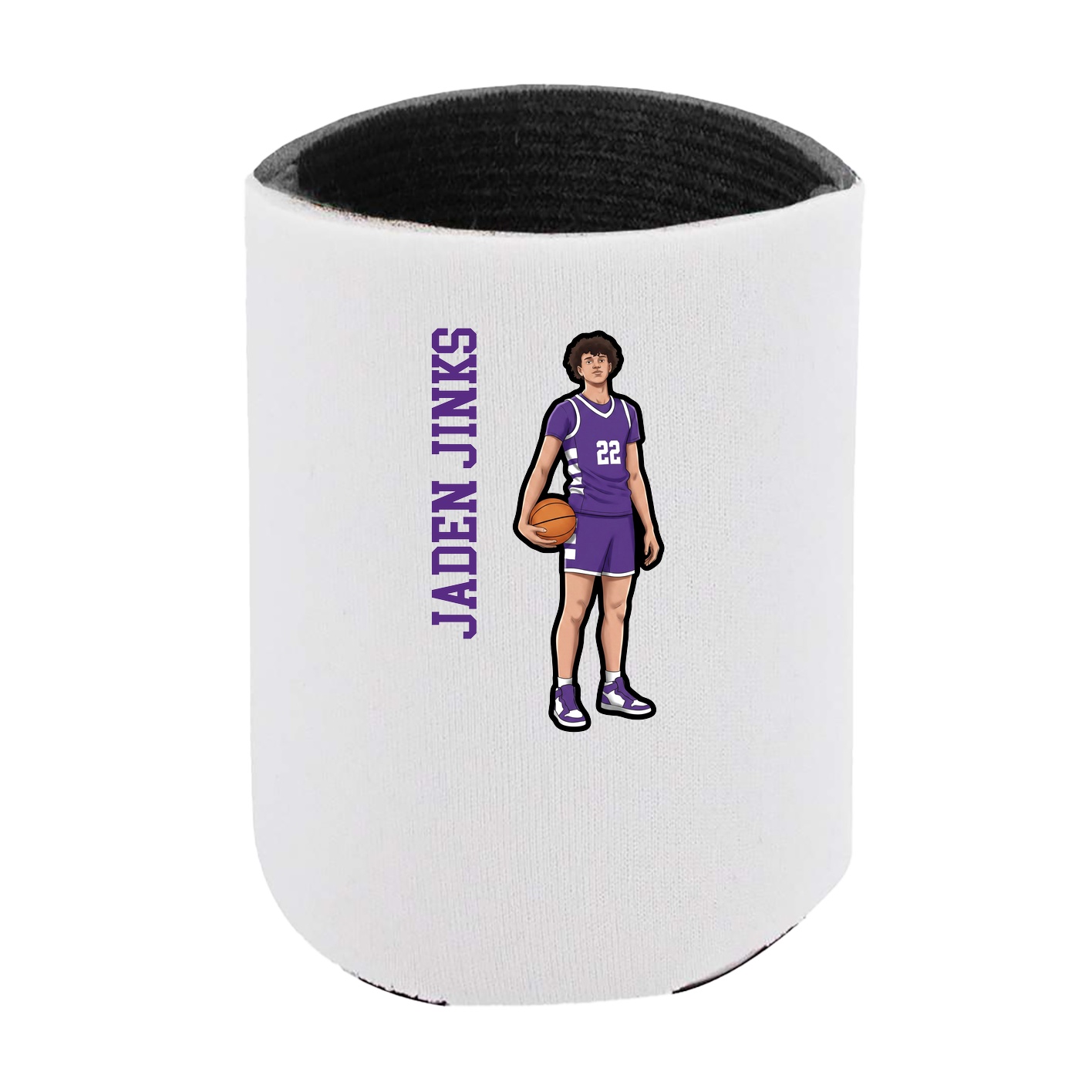 Can Holder — Name Vertical in White