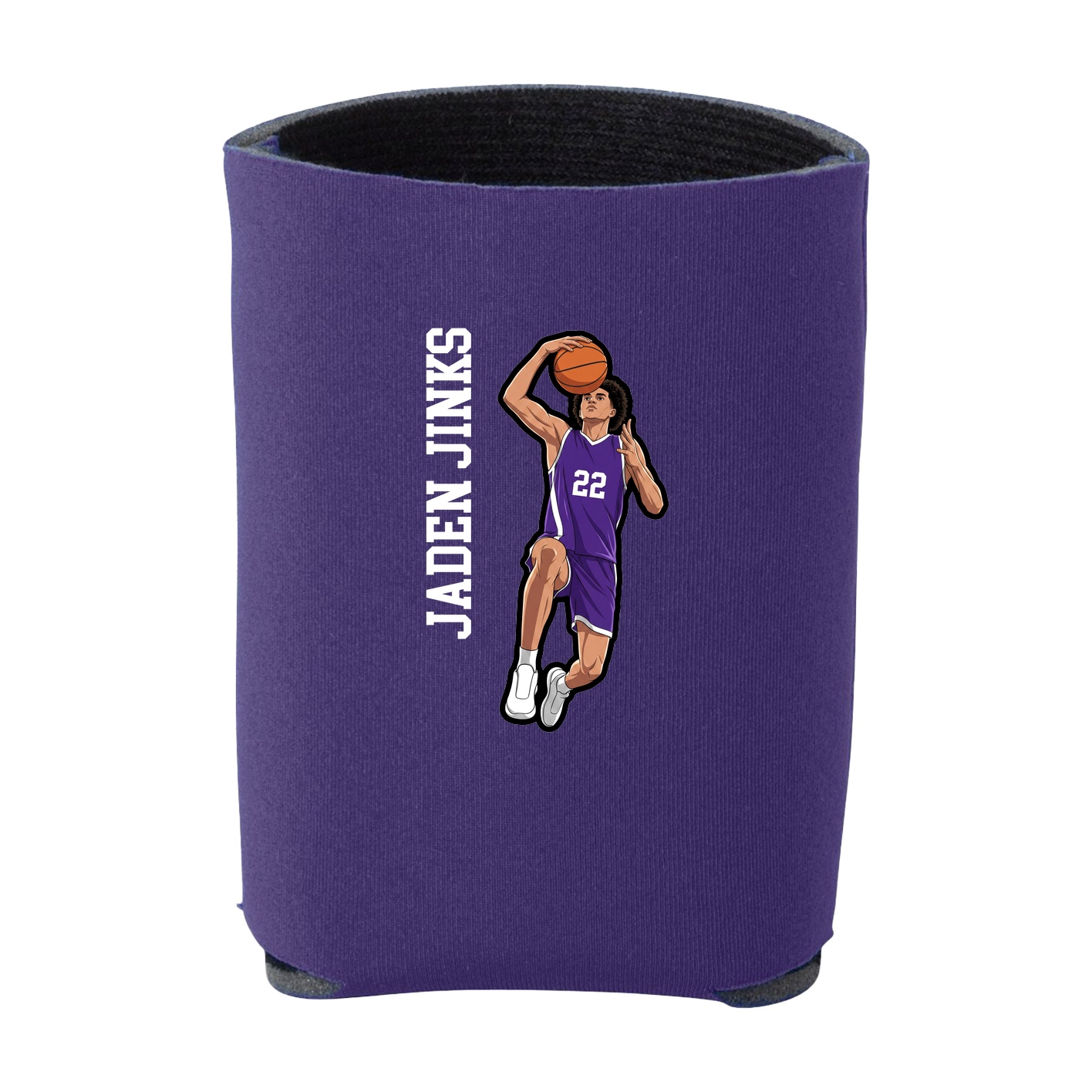 Can Holder — Name Vertical in Purple