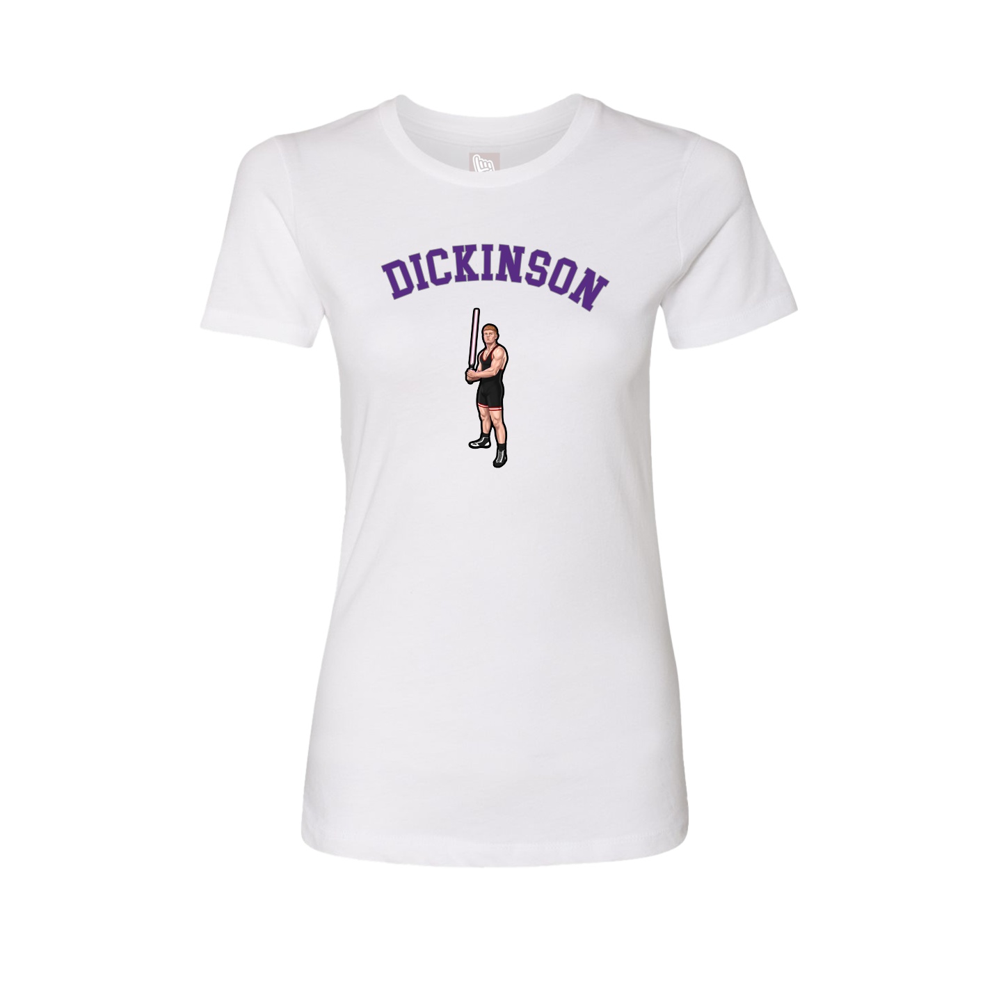 Fitted Women's Tee — Shirsey Arch in White