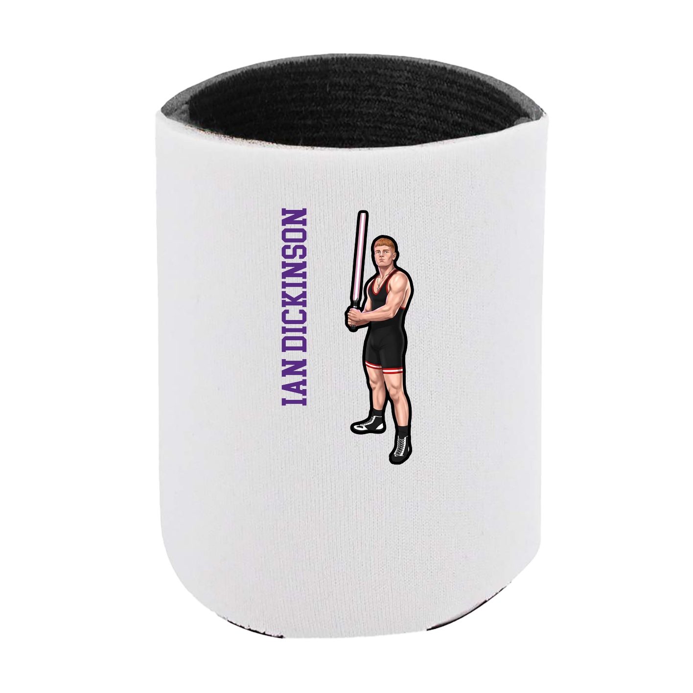 Can Holder — Name Vertical in White
