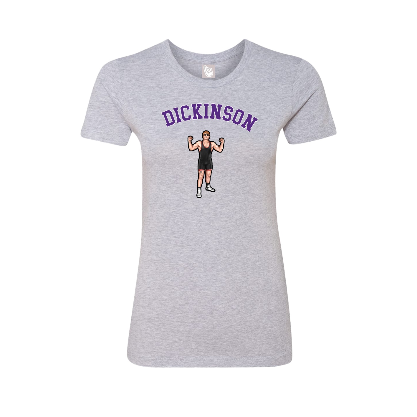 Fitted Women's Tee — Shirsey Arch in Grey