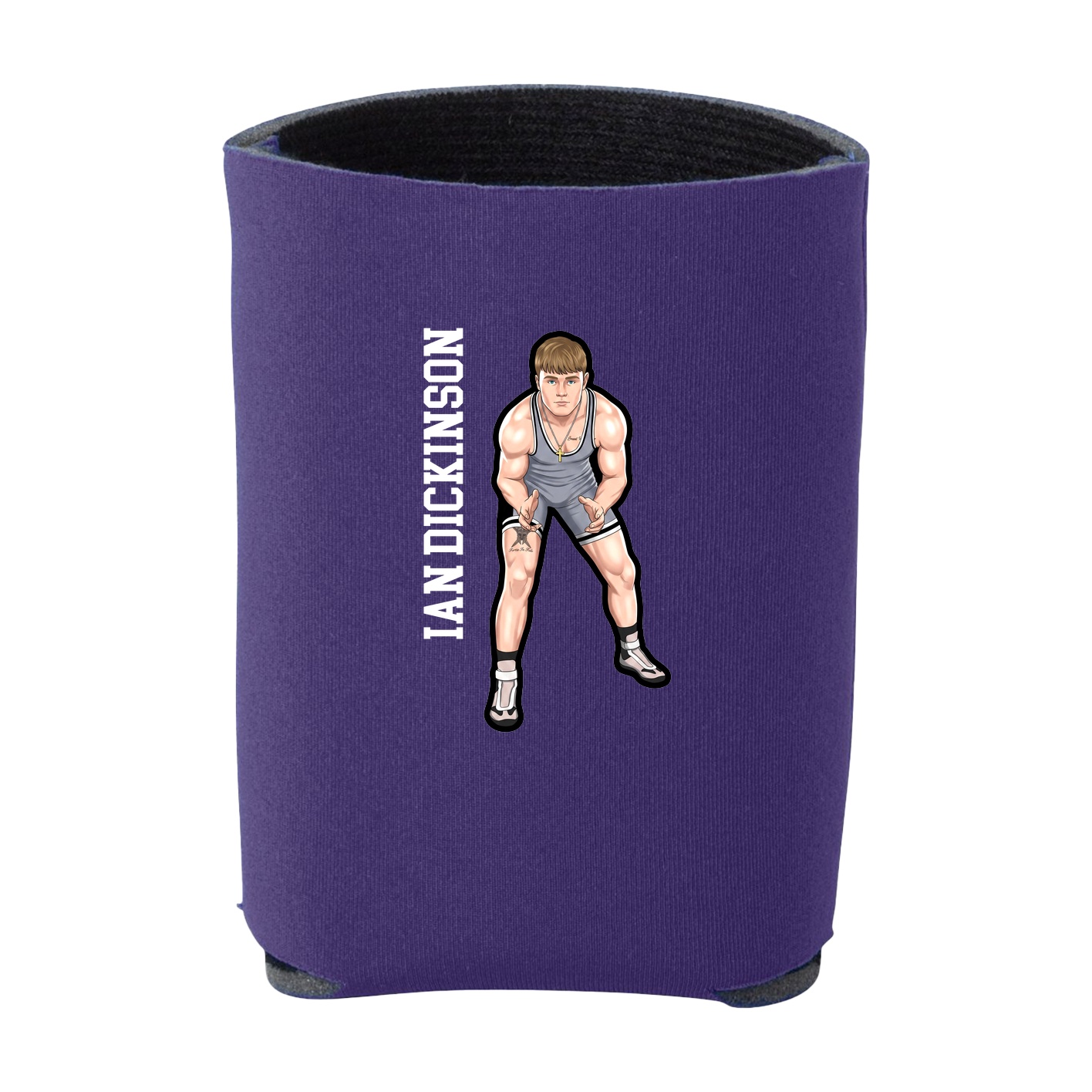 Can Holder — Name Vertical in Purple