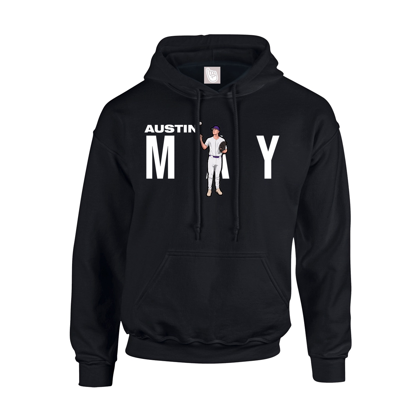 Youth Hoodie — Player Name in Black
