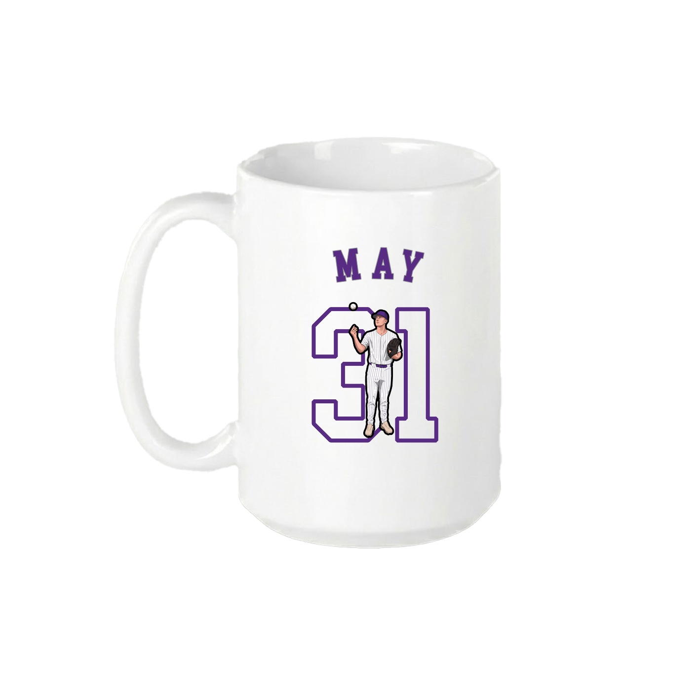 15oz Coffee Mug — Shirsey Arch in White