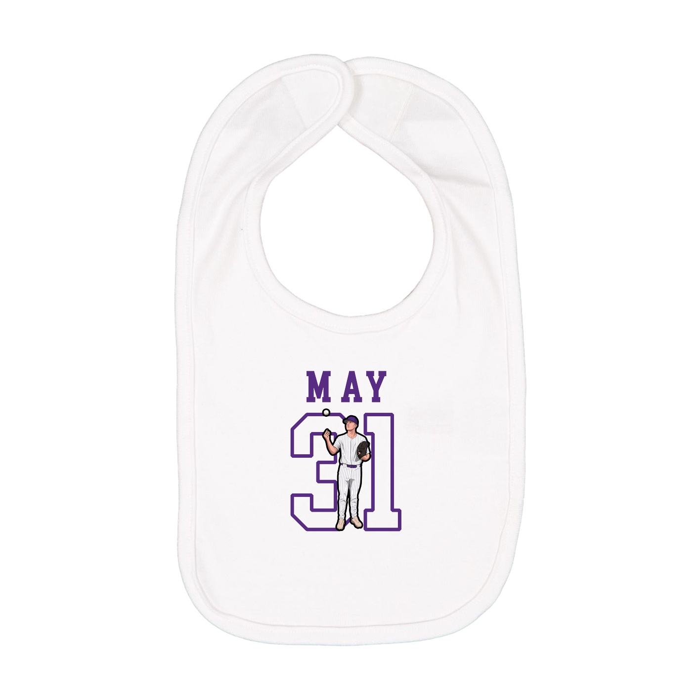Infant Bib — Shirsey in White