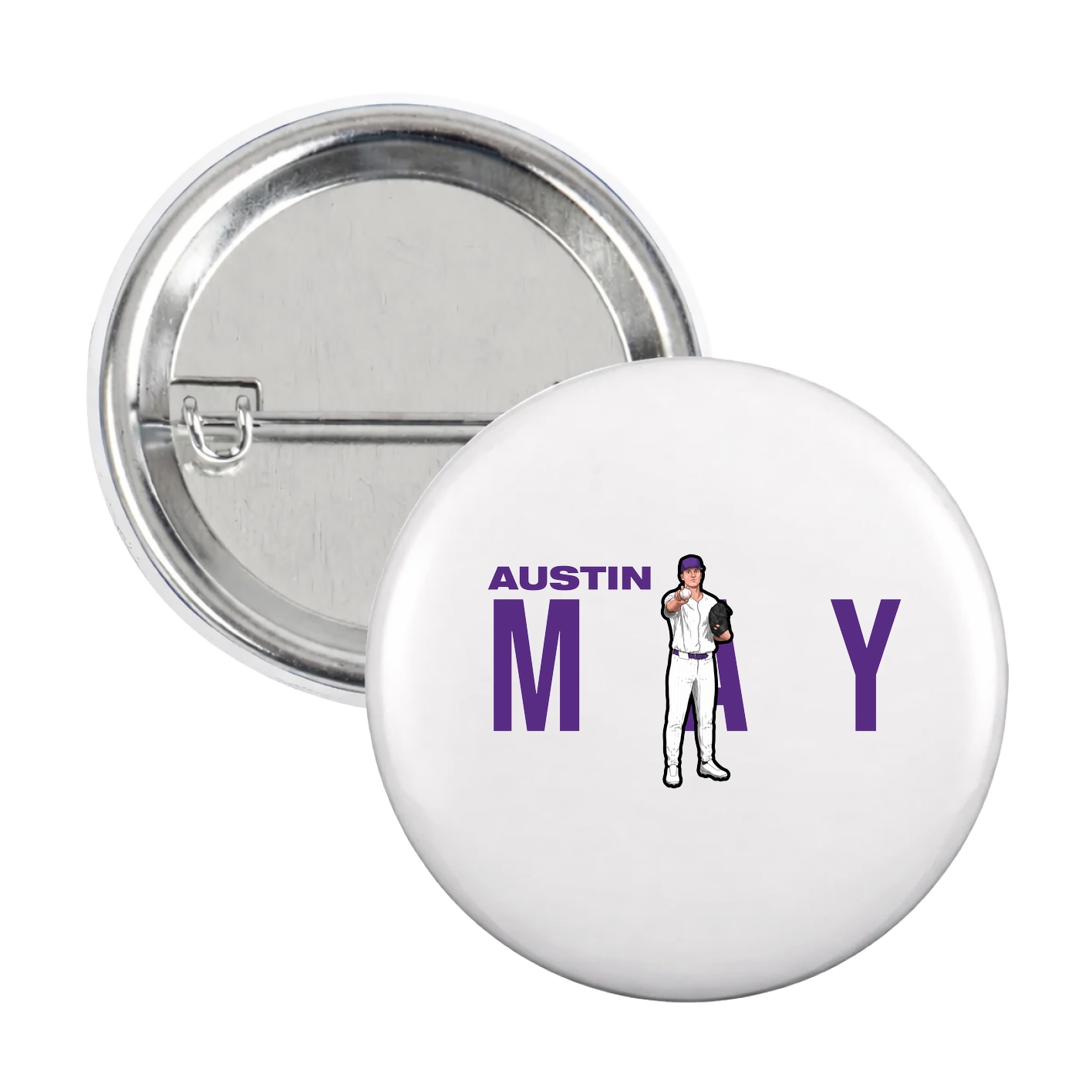 Game Day Button — Player Name in White
