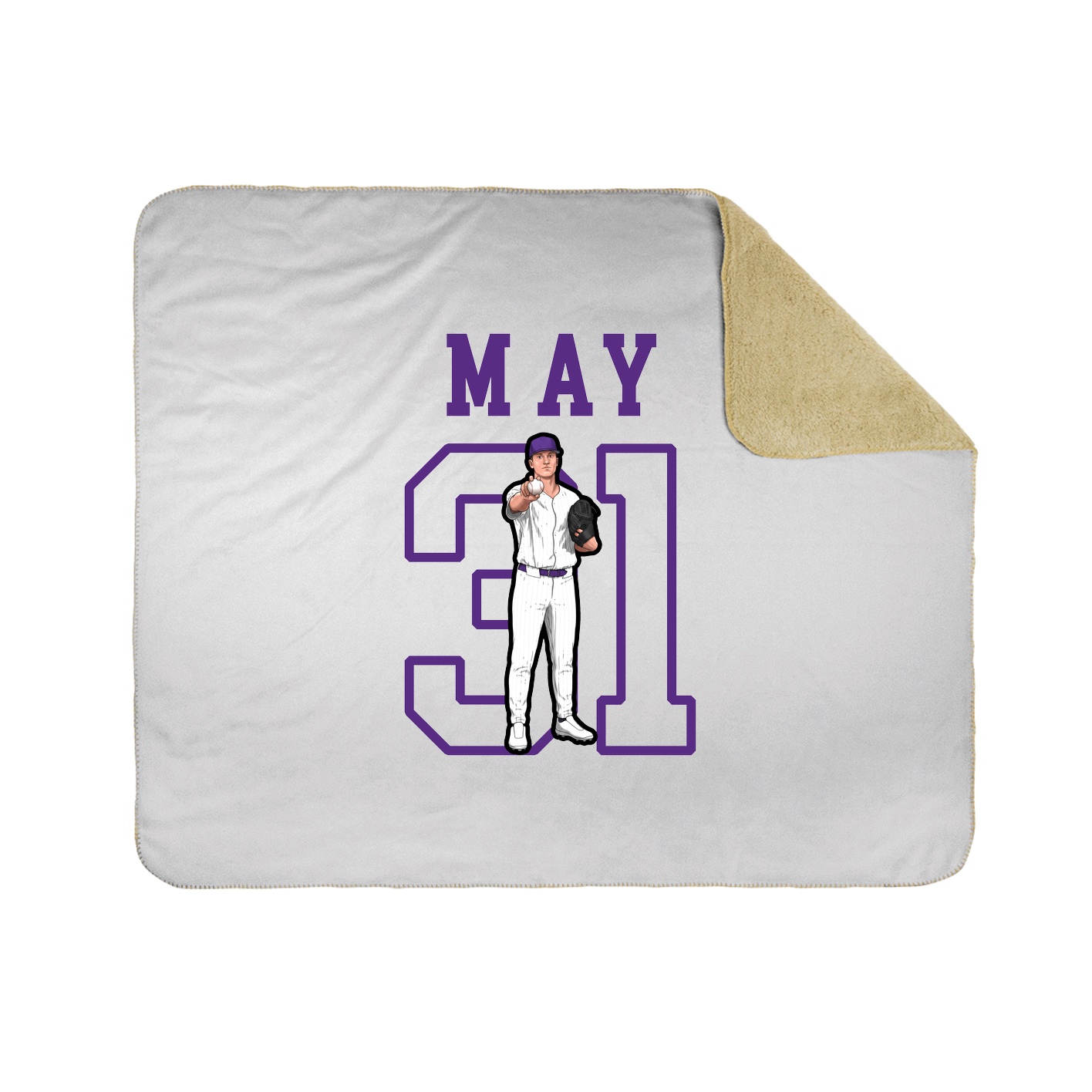 Throw Blanket — Shirsey in White