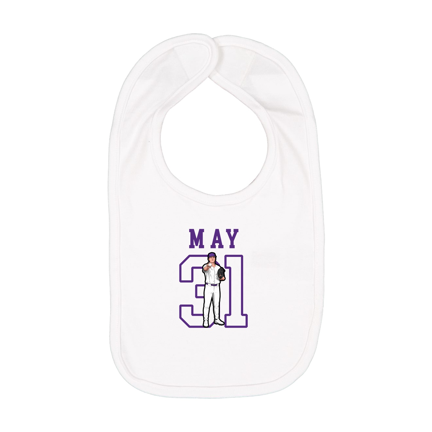 Infant Bib — Shirsey in White