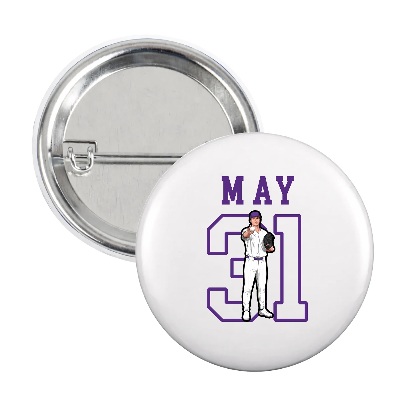 Game Day Button — Shirsey in White