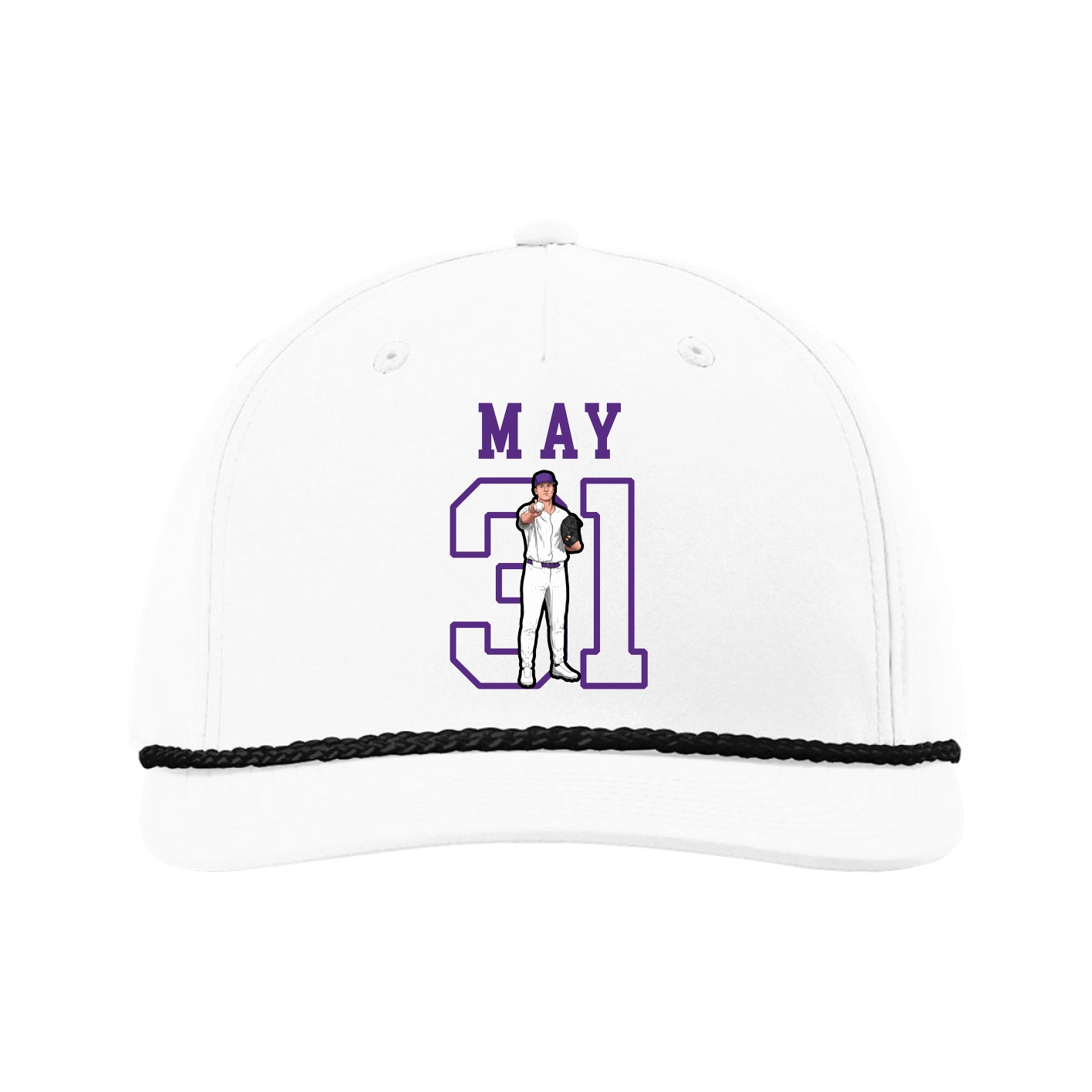 Five-Panel Classic Rope Cap — Shirsey in White