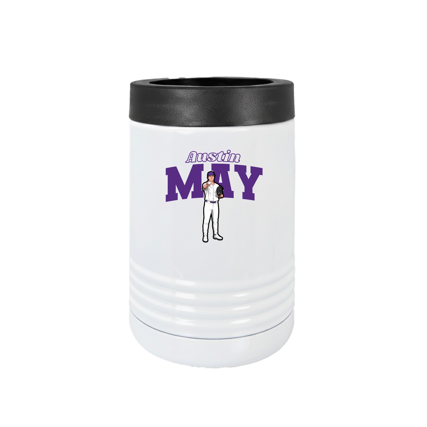 Beverage Holder — Name Arch in White