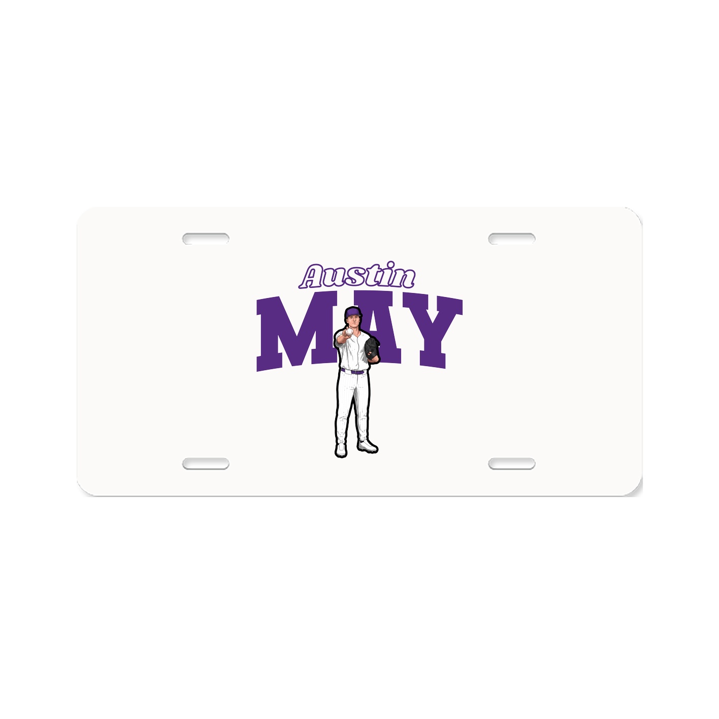 License Plate — Name Arch in Classic
