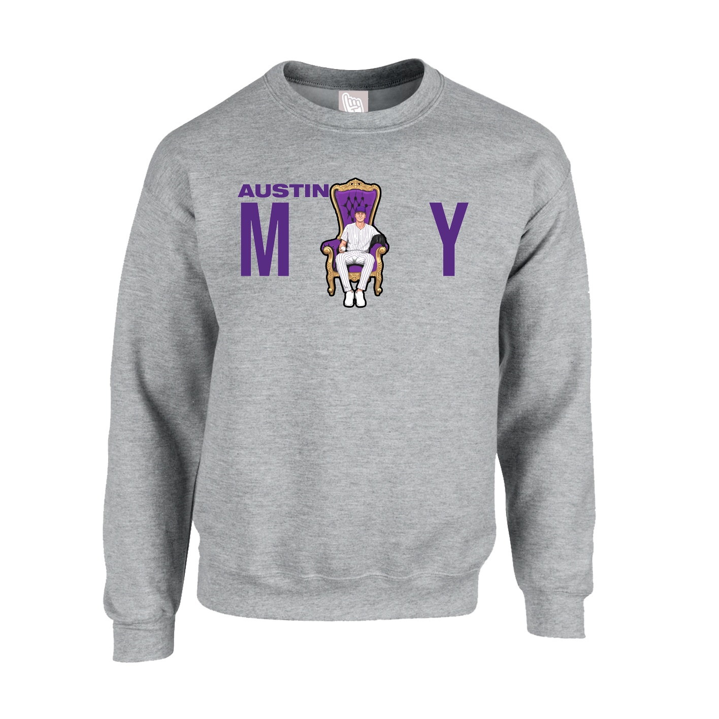 Fleece Crew — Player Name in Grey