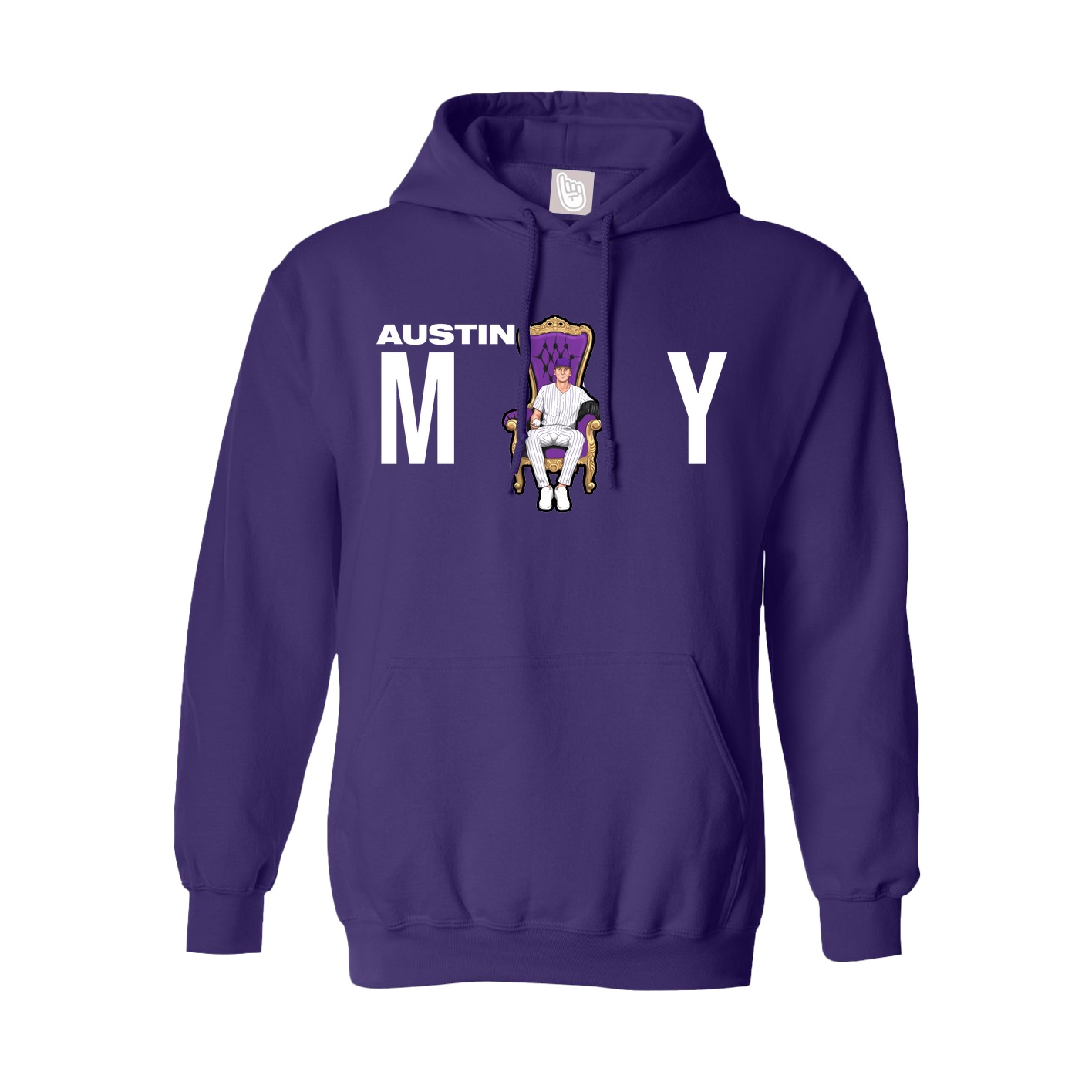 Youth Hoodie — Player Name in Purple