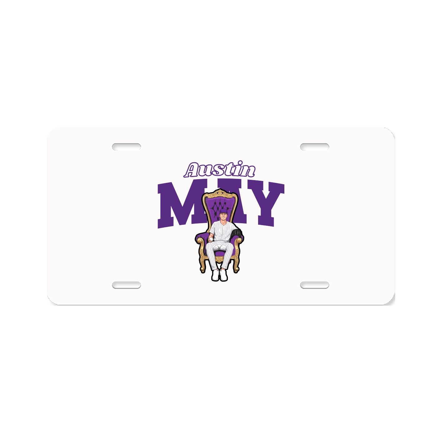 License Plate — Name Arch in Classic