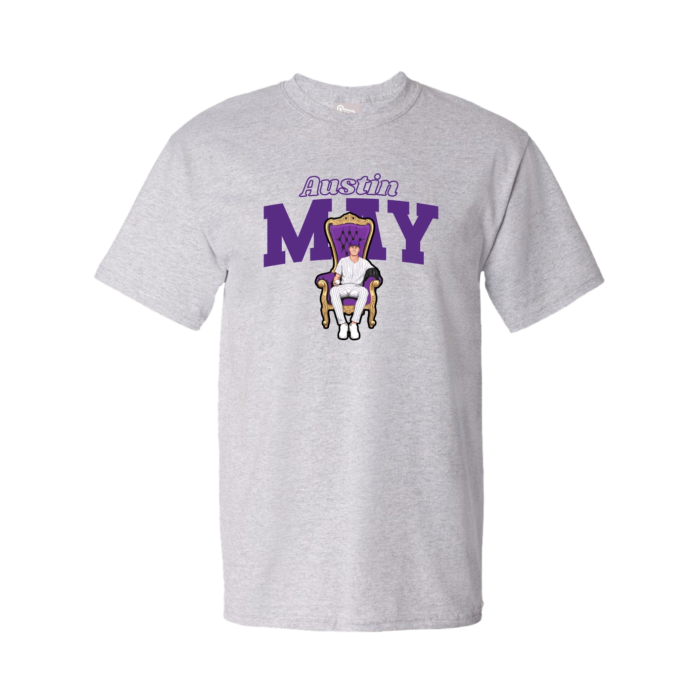 Youth Tee — Name Arch in Grey
