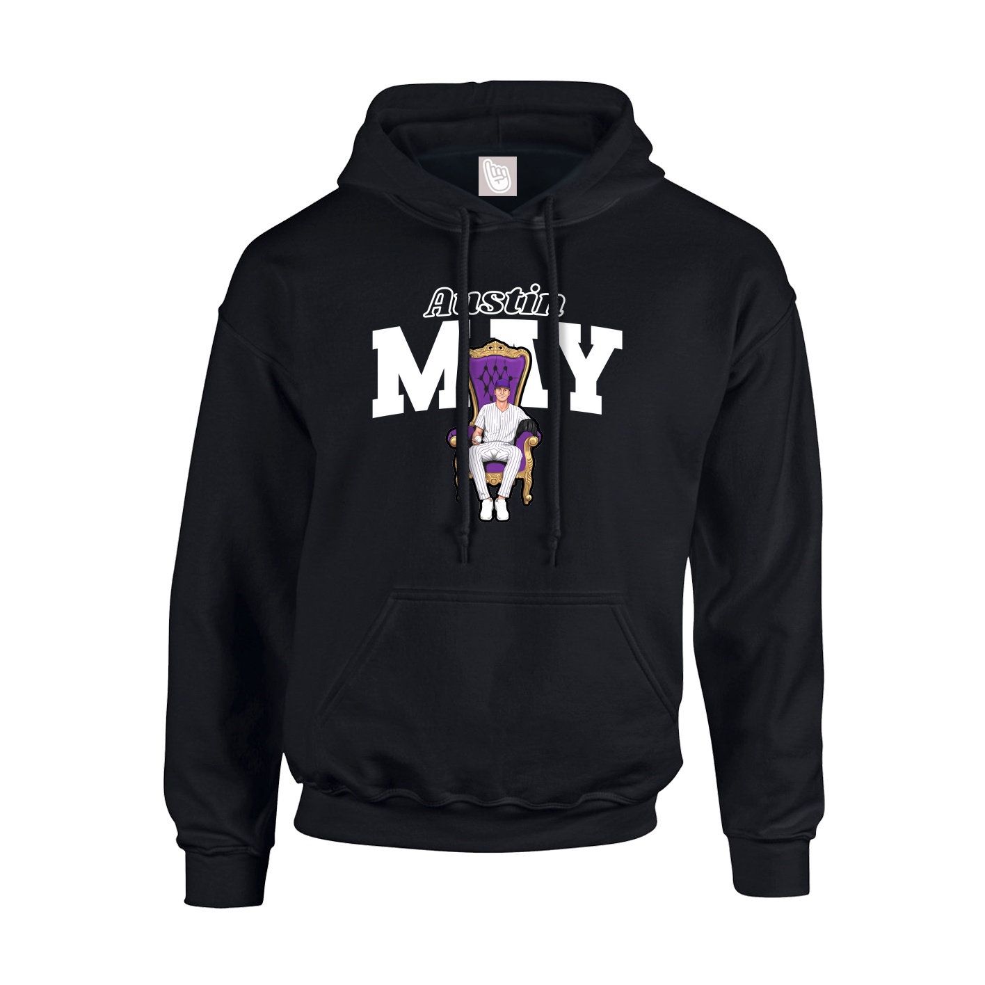 Hoodie — Name Arch in Black