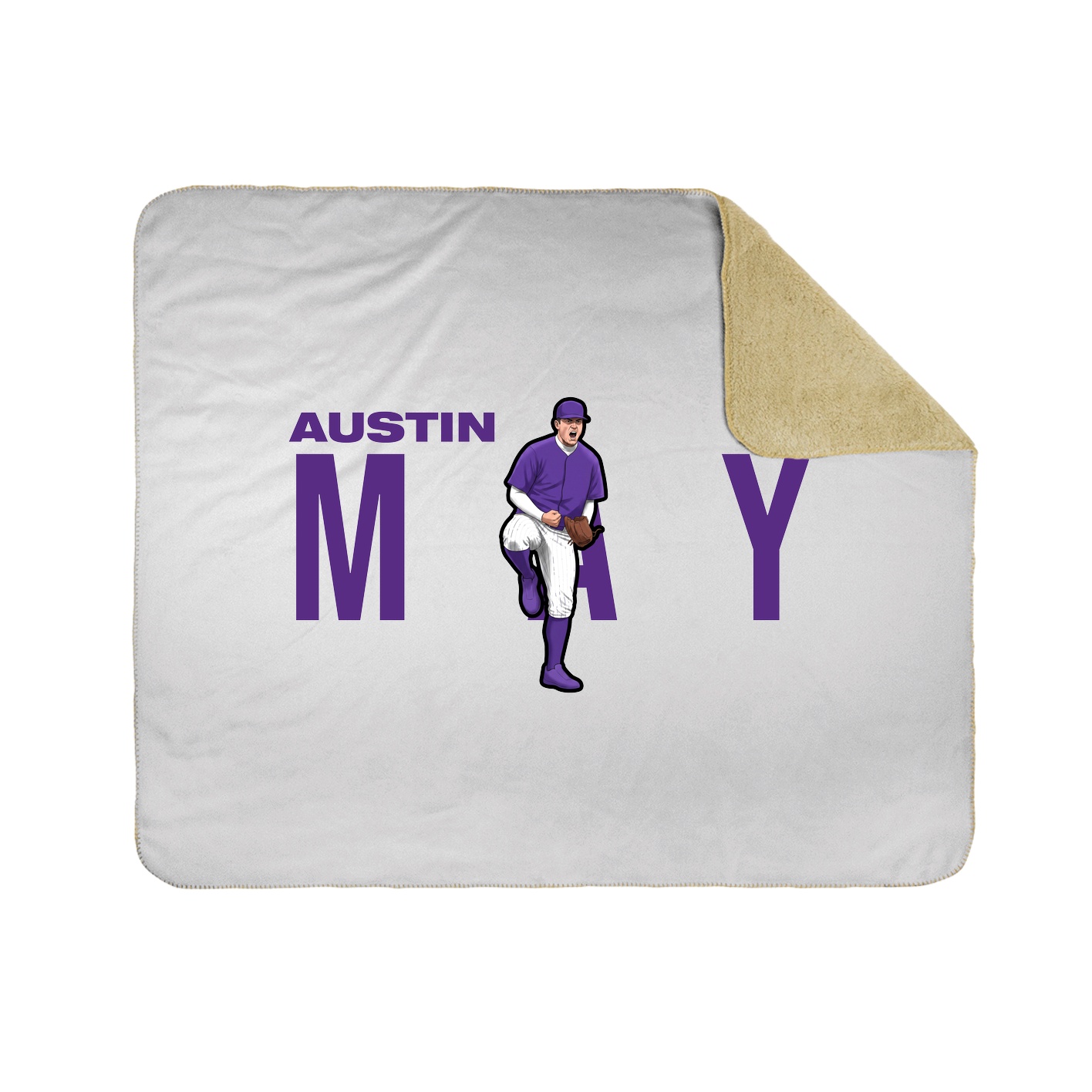 Throw Blanket — Player Name in White