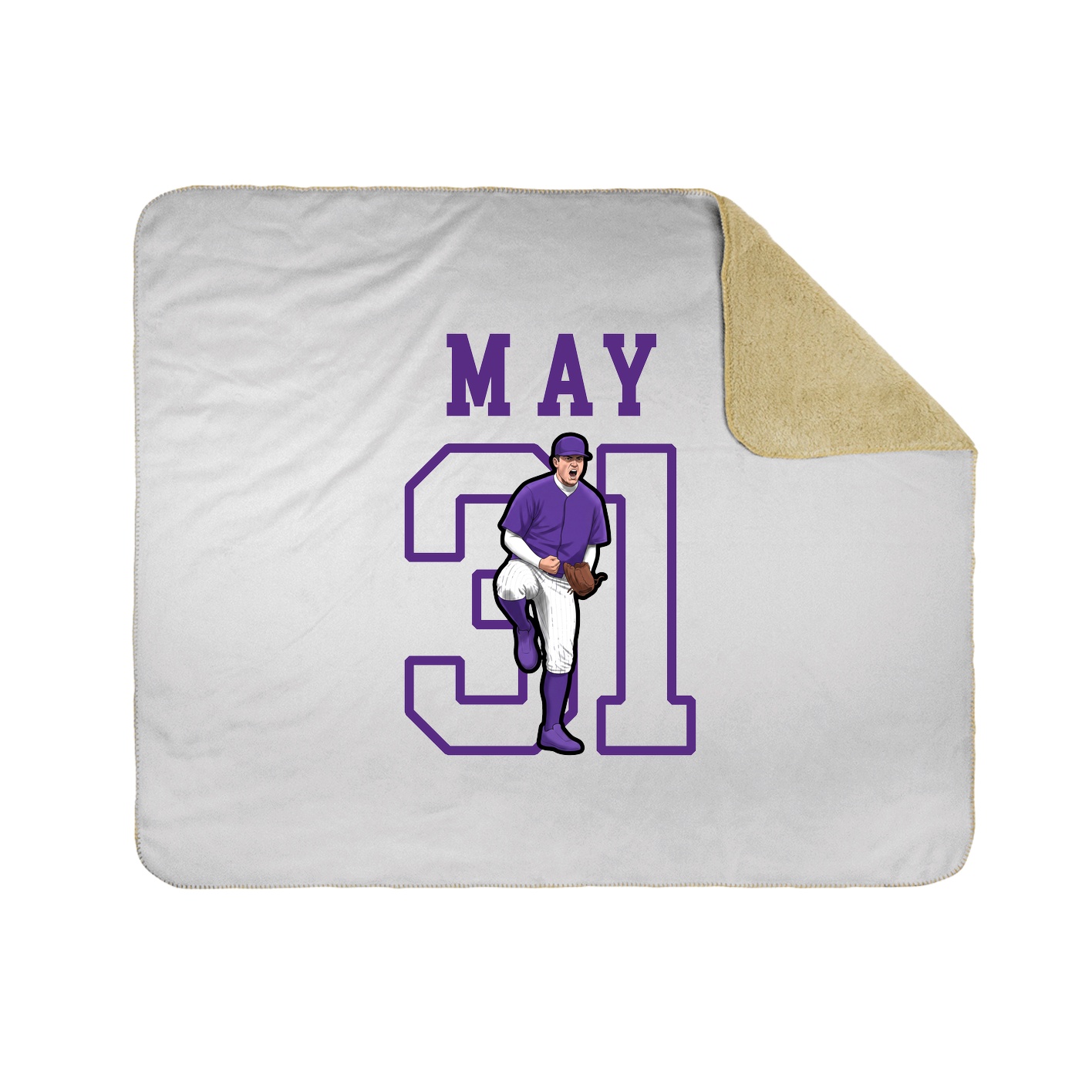 Throw Blanket — Shirsey in White