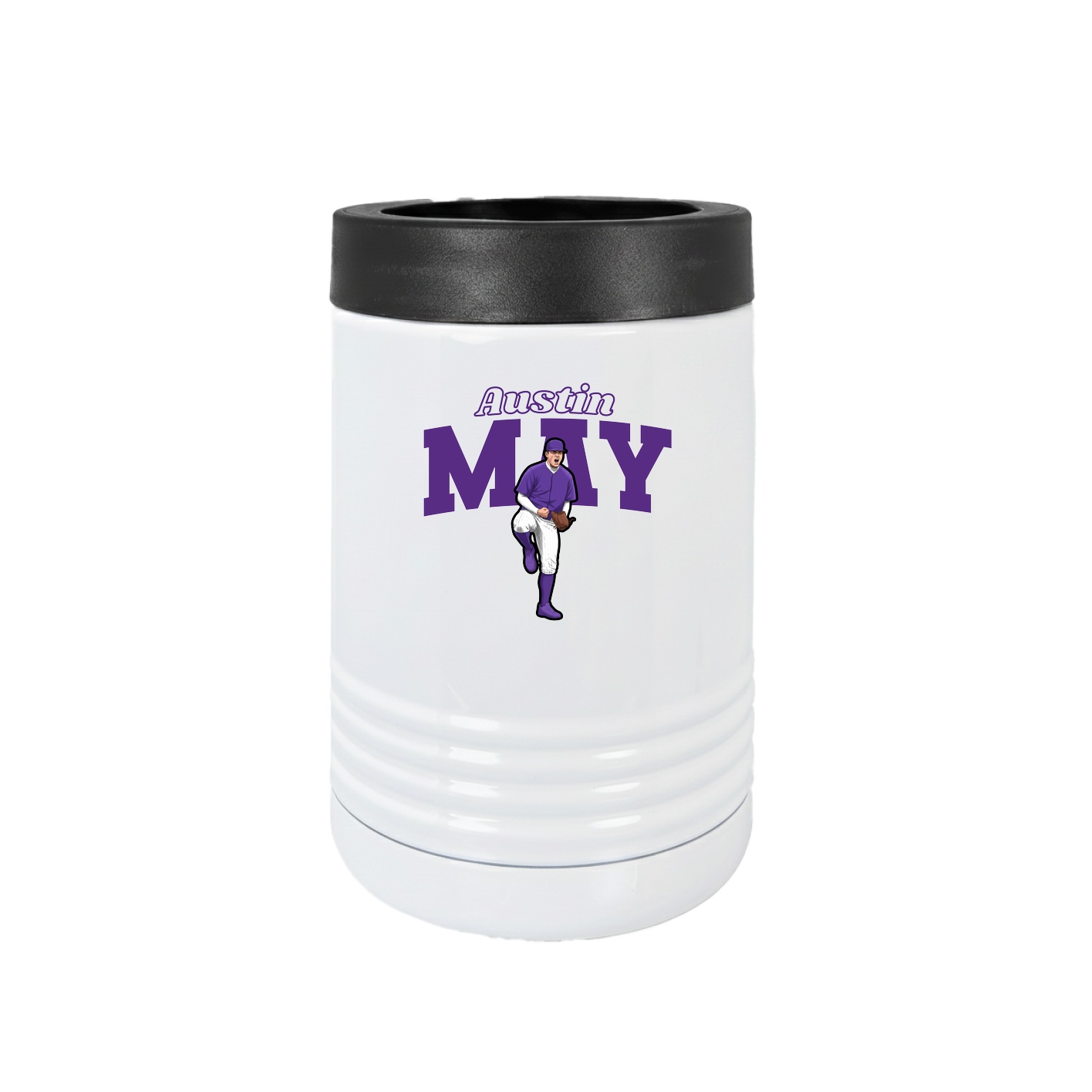 Beverage Holder — Name Arch in White