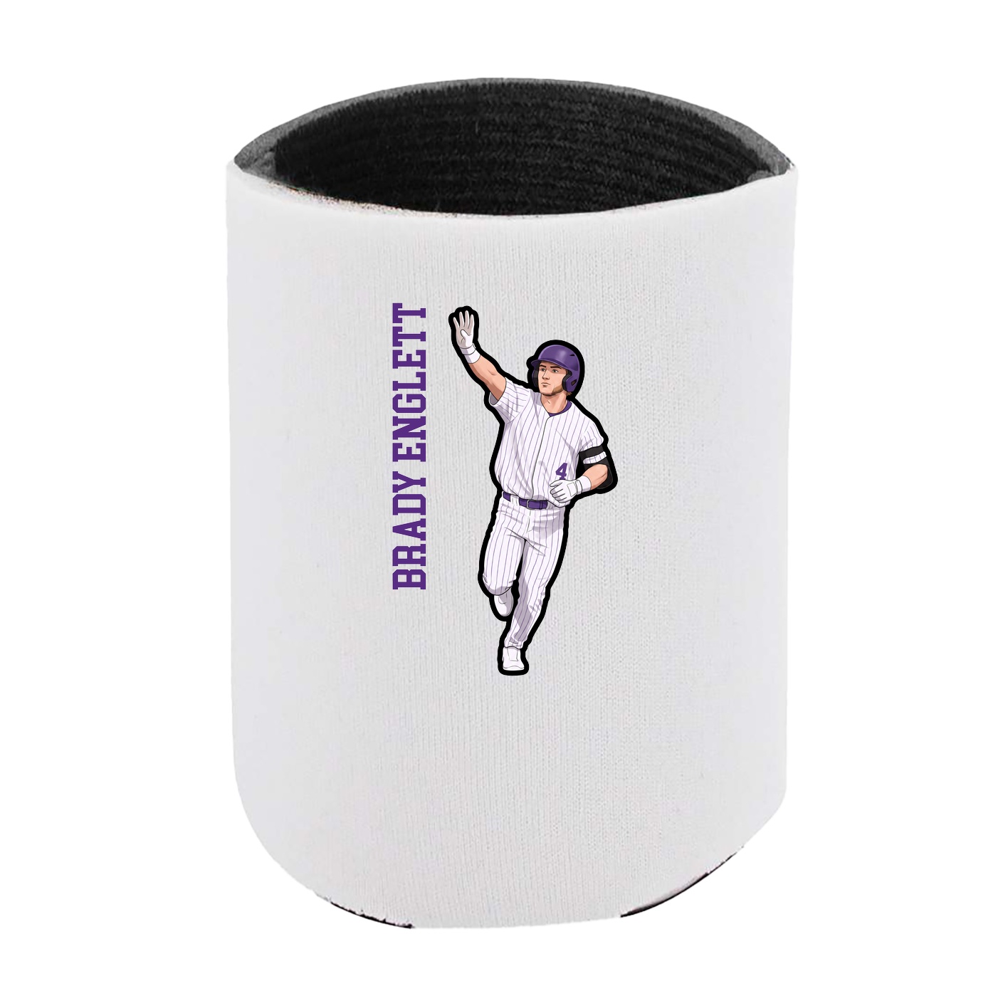 Can Holder — Name Vertical in White