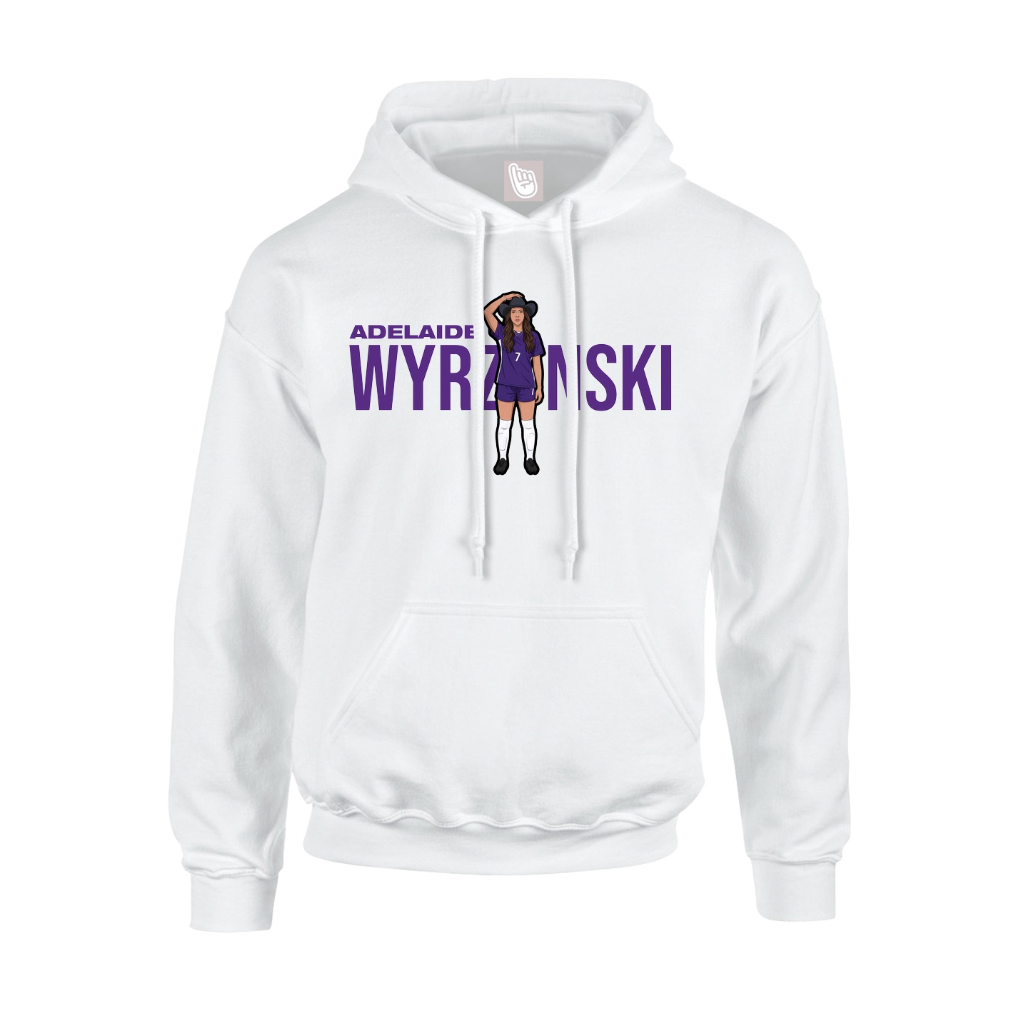 Hoodie — Player Name in White
