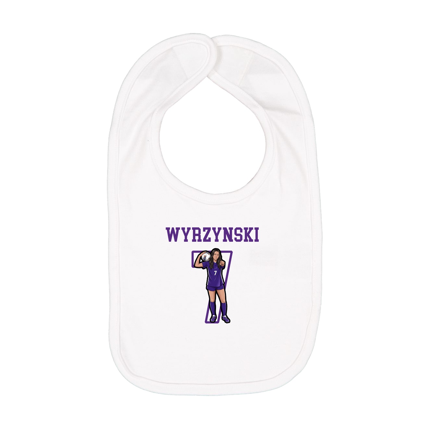 Infant Bib — Shirsey in White