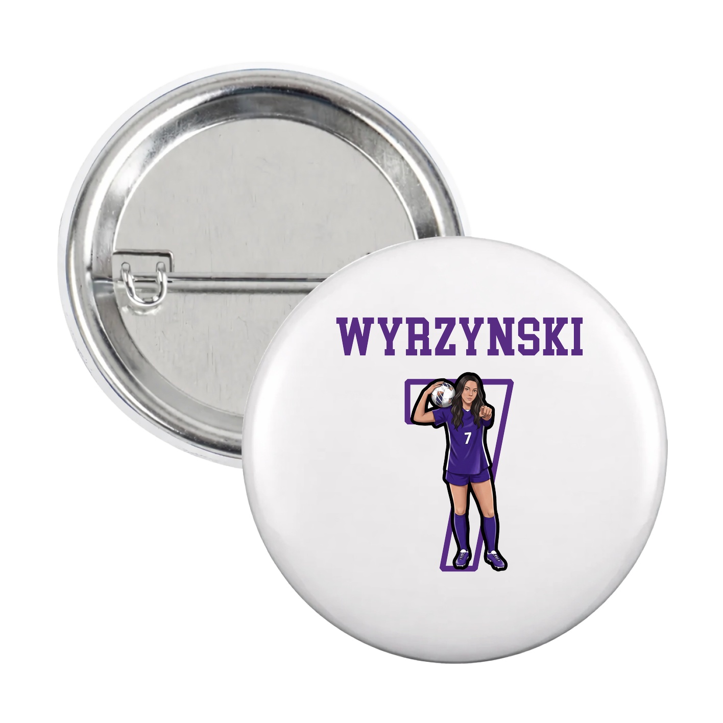 Game Day Button — Shirsey in White