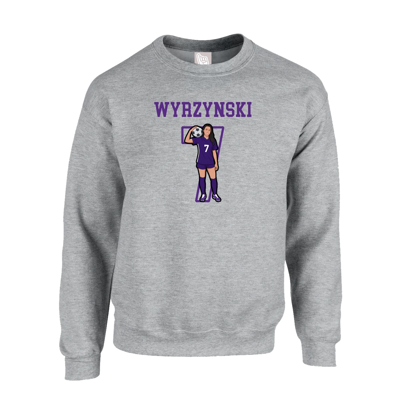 Fleece Crew — Shirsey in Grey