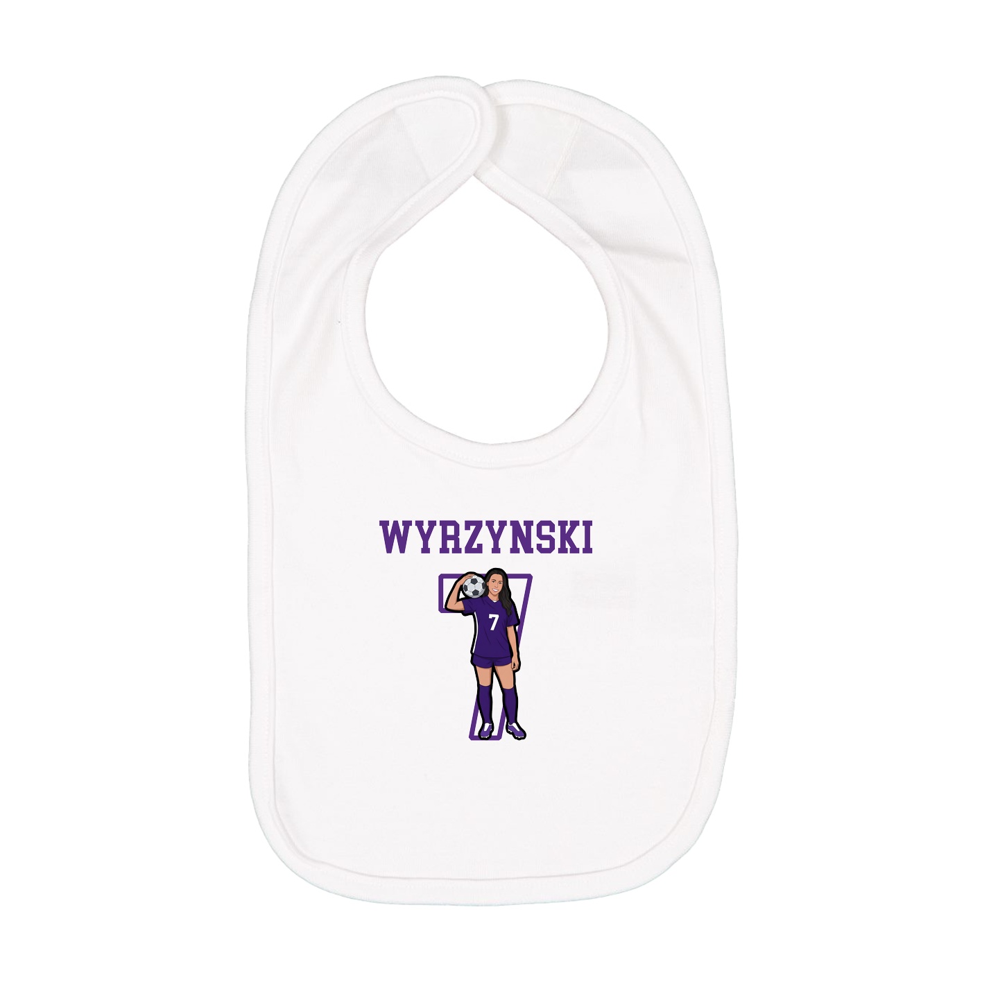 Infant Bib — Shirsey in White