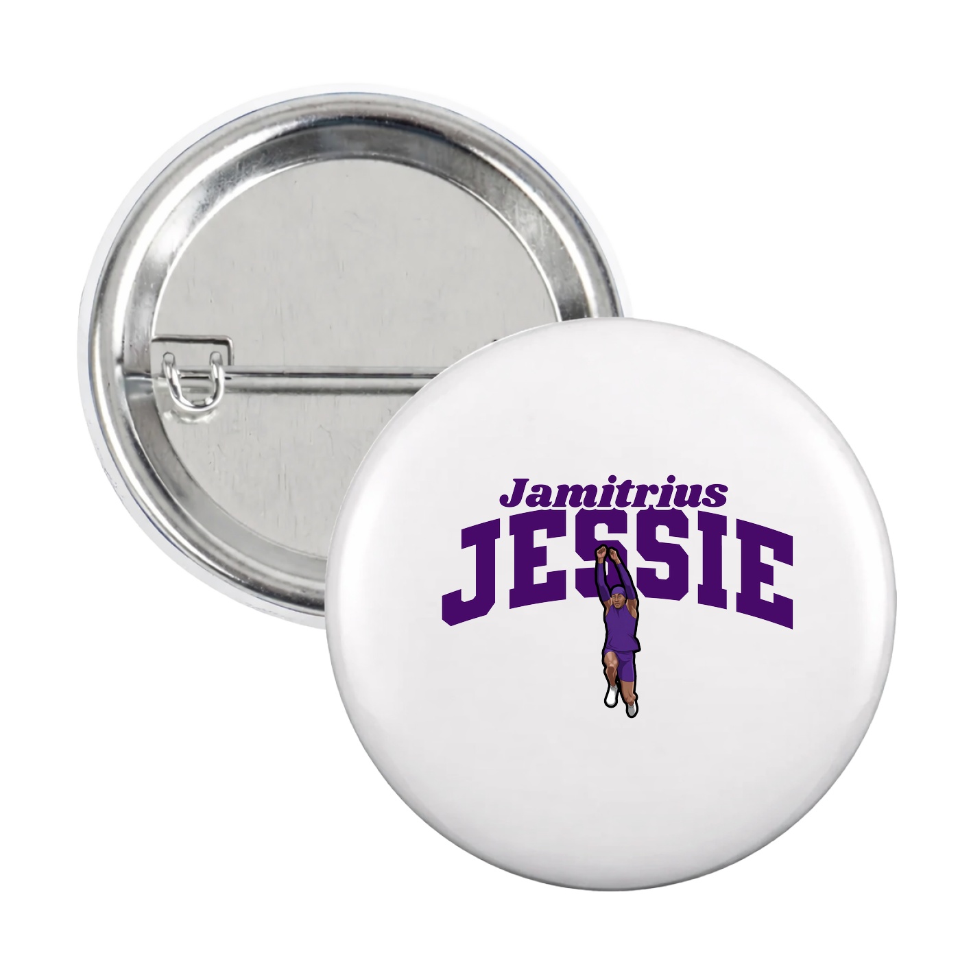 Game Day Button — Signature Arch in White