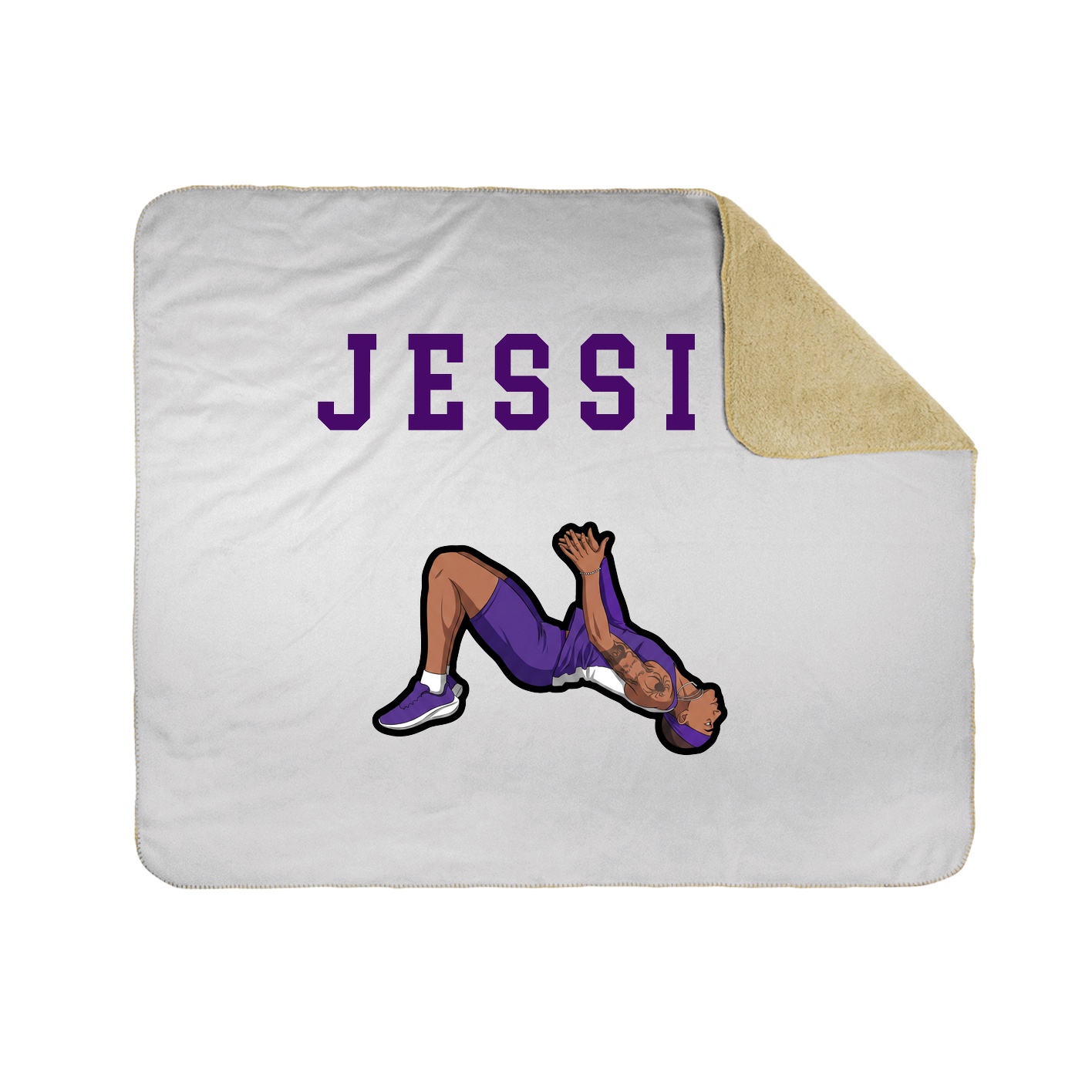 Throw Blanket — Shirsey in White