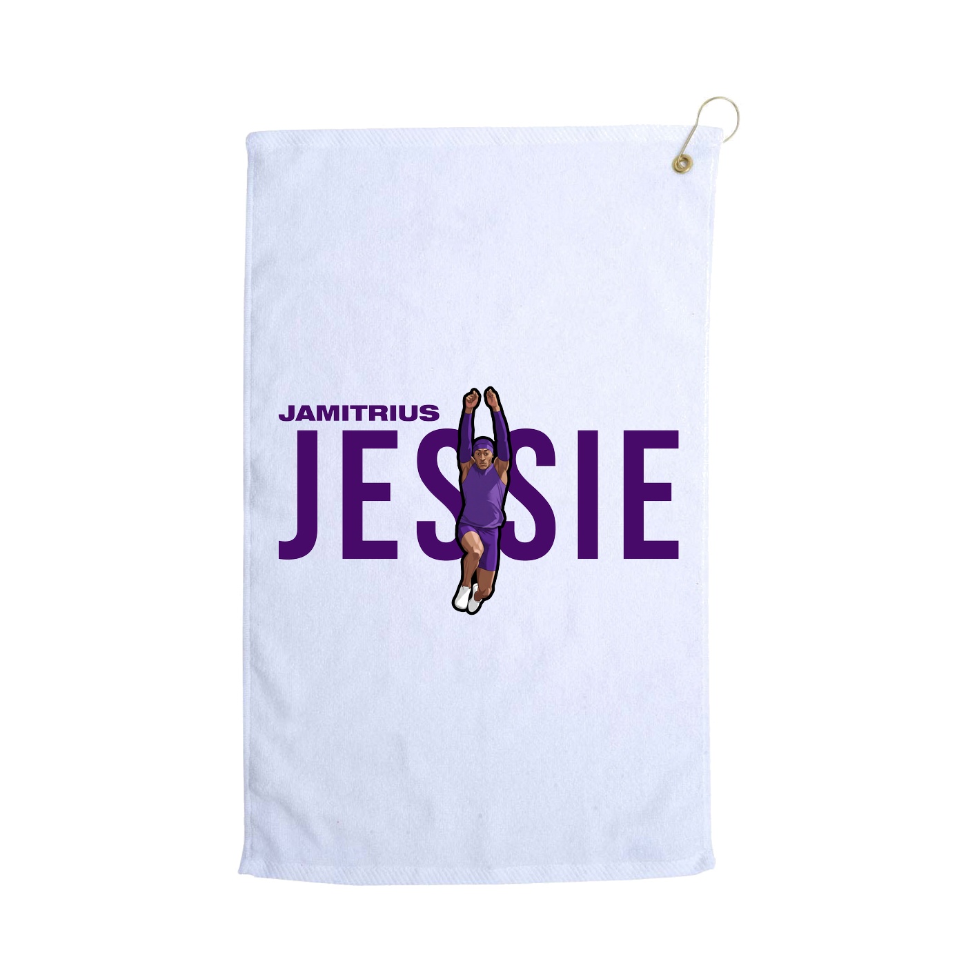 Golf Towel — Player Name in White