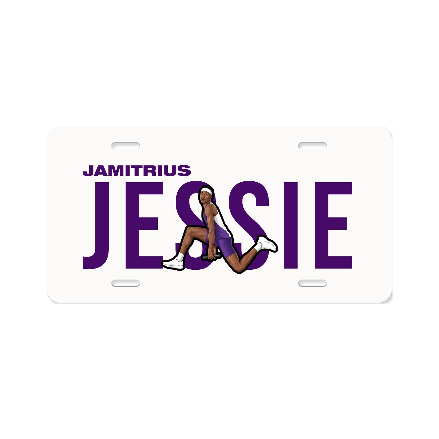 License Plate — Player Name in Classic