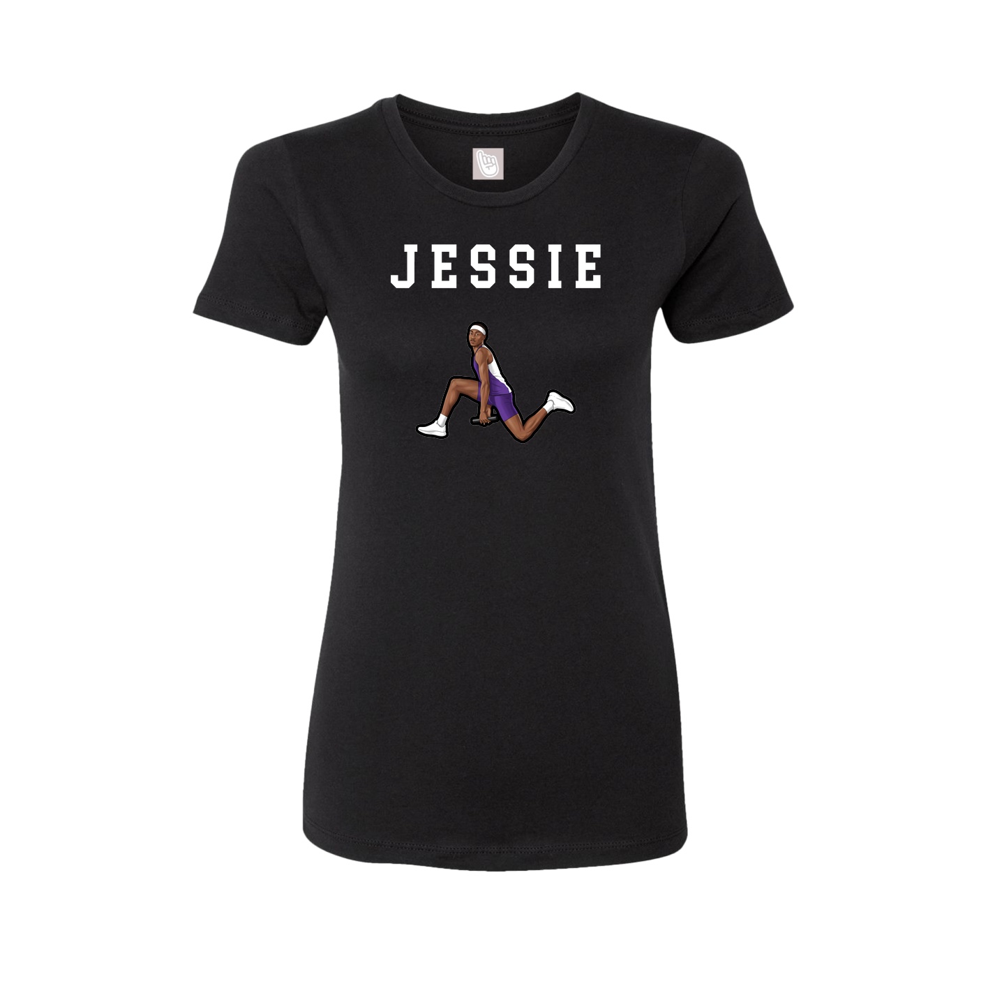 Fitted Women's Tee — Shirsey in Black