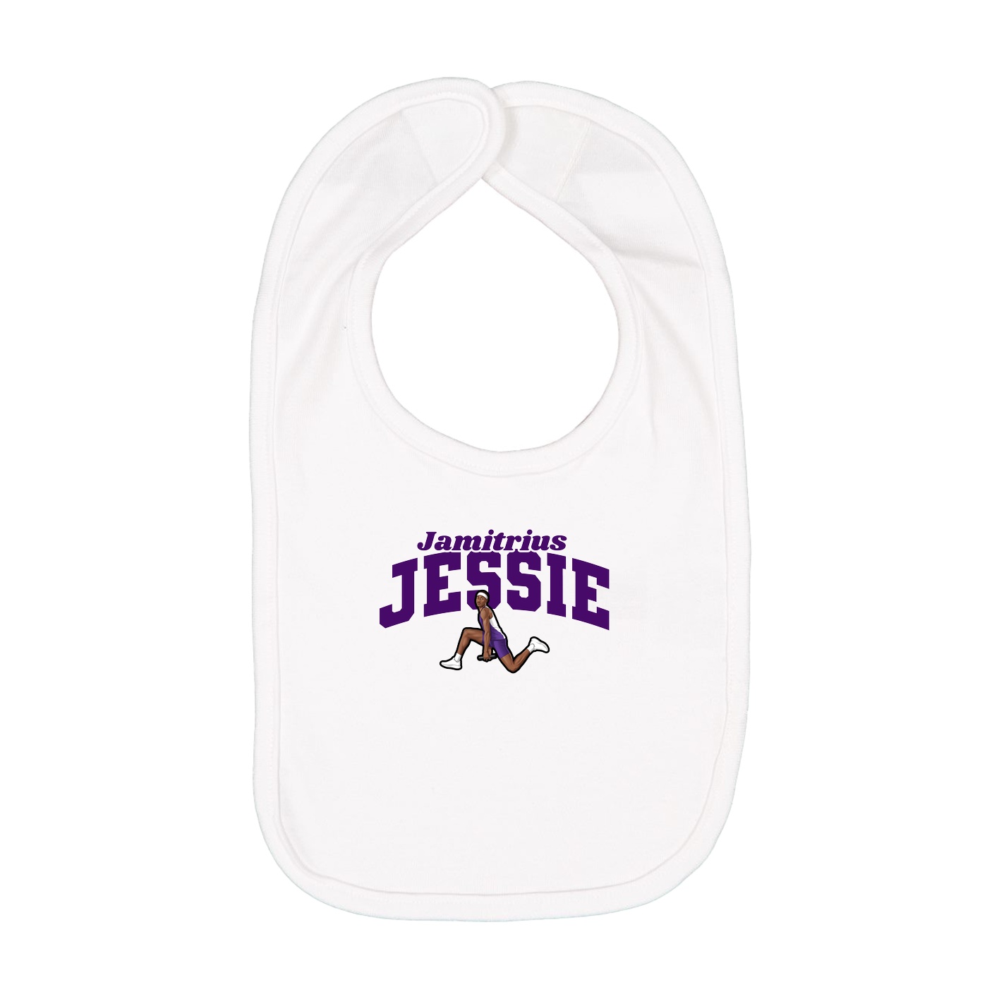 Infant Bib — Signature Arch in White